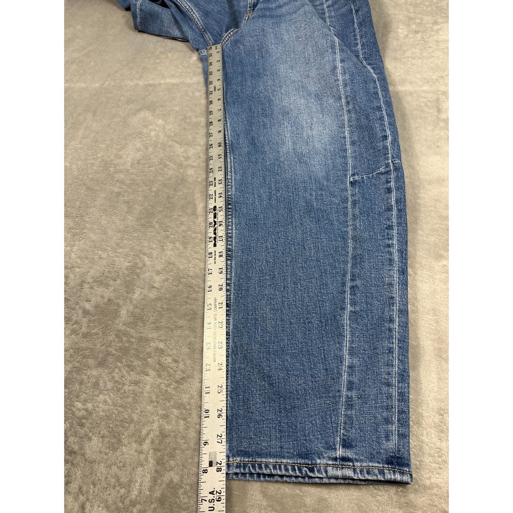 Old Navy High-Rise Barrel Leg Jeans Womens 10 31x28 Parisian Smart Casual Trendy - Picture 7 of 8